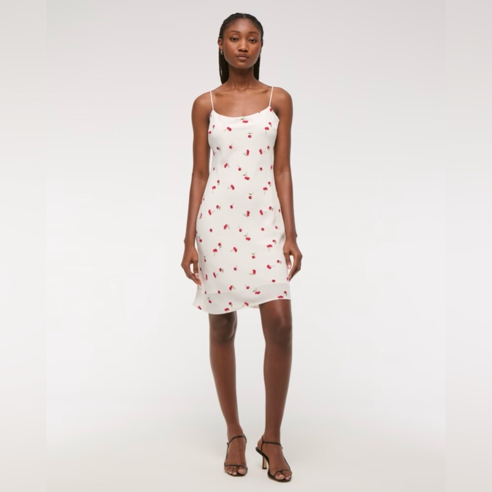 Abercrombie Cherry Slip Mini Dress Size Large